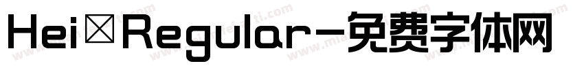 Hei Regular字体转换